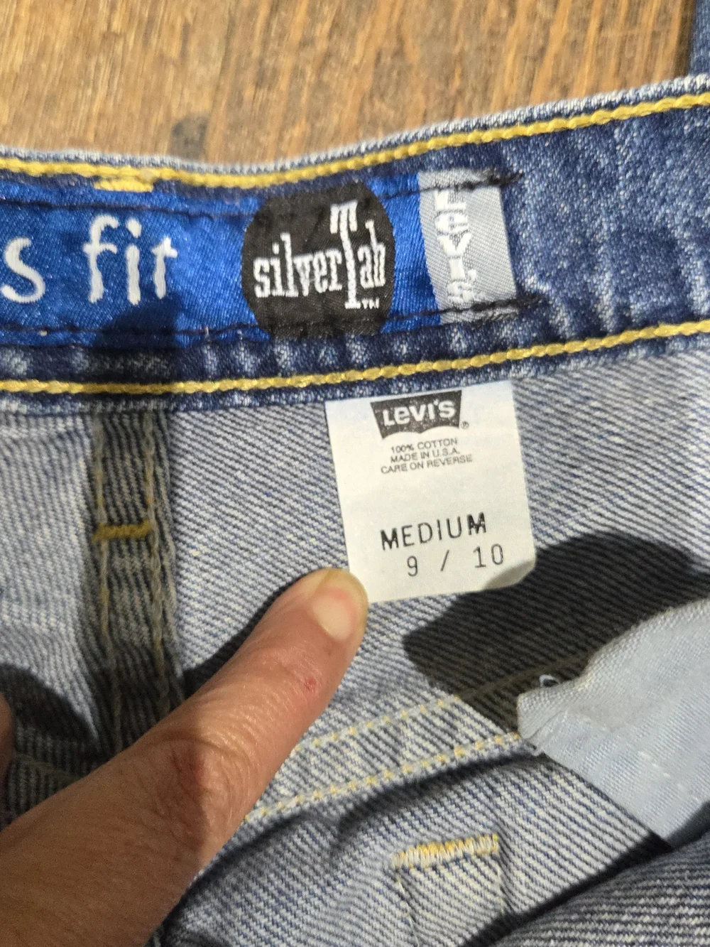Vtg 90s SilverTab Vintage Style Blue Denim Jeans